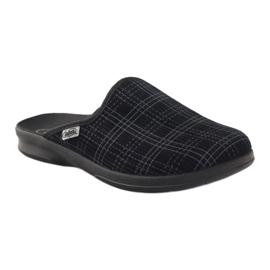 Chaussons Befado 548m003 à carreaux noirs le noir gris 2