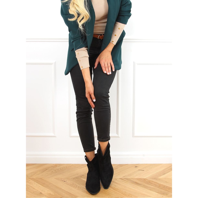 Bottes de cowboy noires pour femmes 99-65 Noir 2