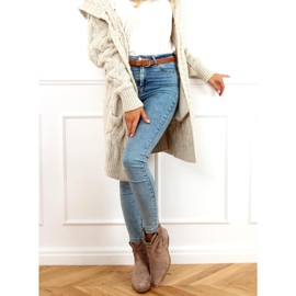 Santiags femme beige 99-65 Taupe 1