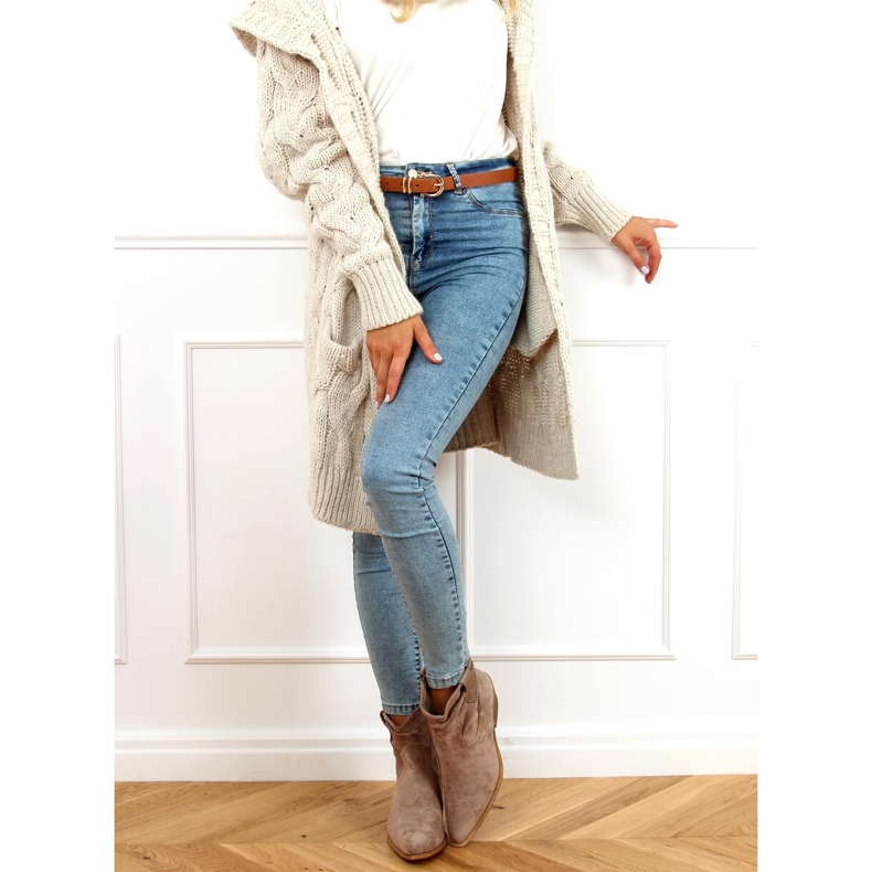 Santiags femme beige 99-65 Taupe 1