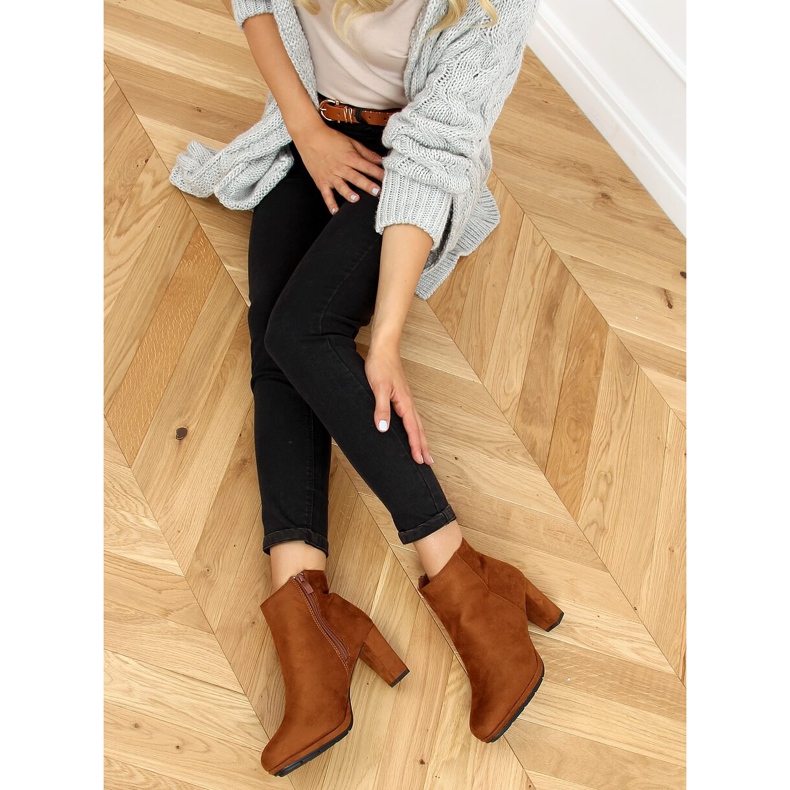 Camel F049 Bottines à talons camel brun 2