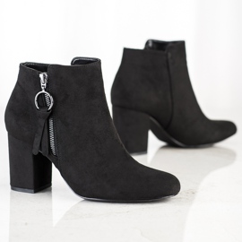 Goodin Bottes en daim classiques sur un poteau noir 1