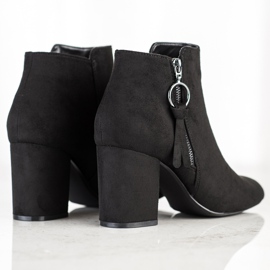 Goodin Bottes en daim classiques sur un poteau le noir 6
