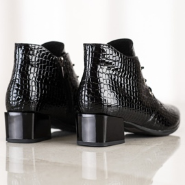 Bottines à lacets VINCEZA noir 1