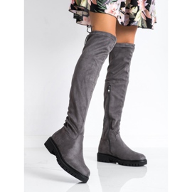 M.Daszyński Bottes de plate-forme gris 1