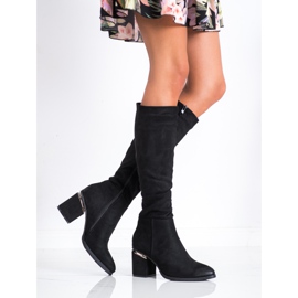 Filippo Bottes en daim élégantes noir 2