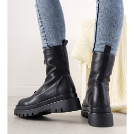 Bottines noires sur semelle montante Cowber 1