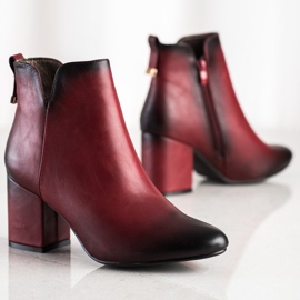 M.Daszyński Boots marron avec isolation rouge 1