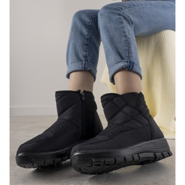 Bottes de neige pour femmes noires de Trens le noir 1 Bottes de neige pour femmes noires de Trens le noir 1