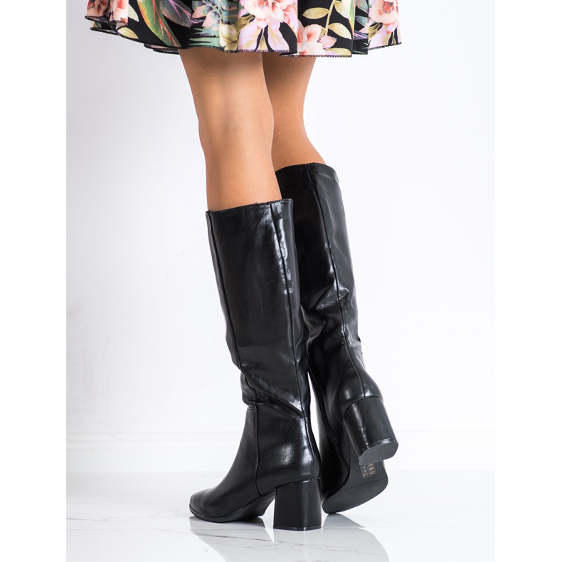 M.Daszyński Bottes Chaudes En Spitz noir 2