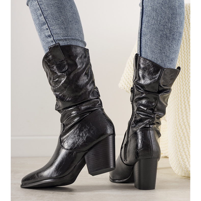Bottes de cowboy Blown femme noires 1