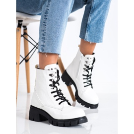 SHELOVET Travailleurs à la mode avec des goujons blanc 2