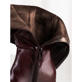 M.Daszyński Bottes Chaudes En Spitz rouge 2