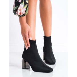 M.Daszyński Bottines élégantes à talons hauts le noir 2
