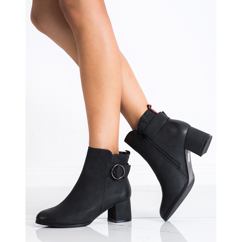 SHELOVET Bottes décontractées à talons hauts noir 1