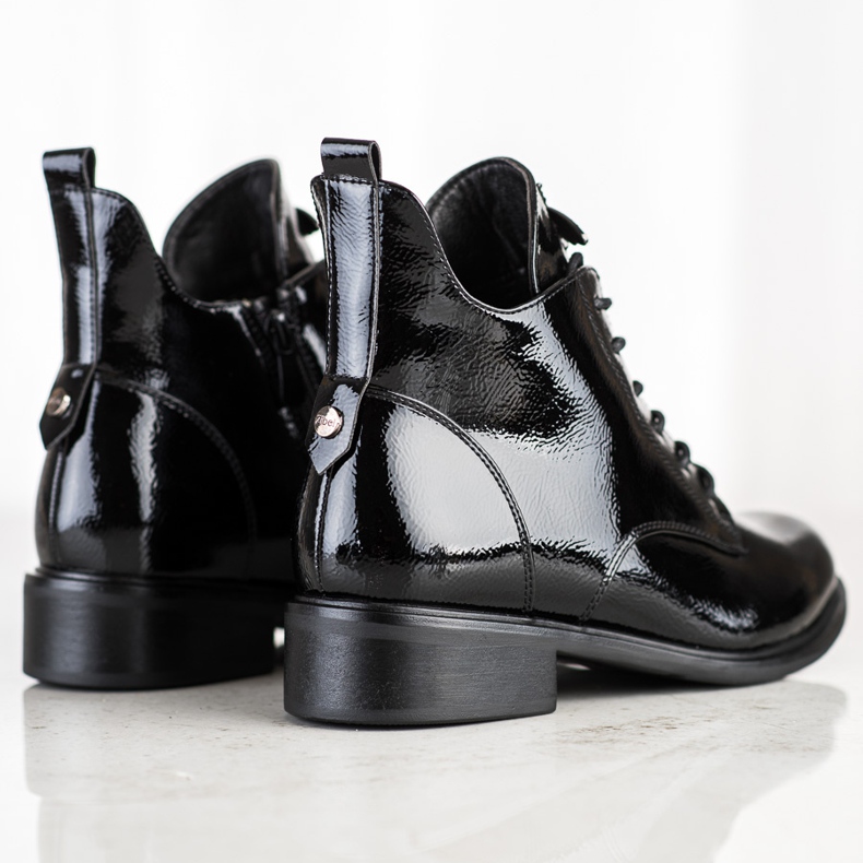 Filippo Bottines à lacets élégantes noir 1