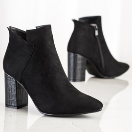 Vinceza Bottes à talons à imprimé serpent noir 1