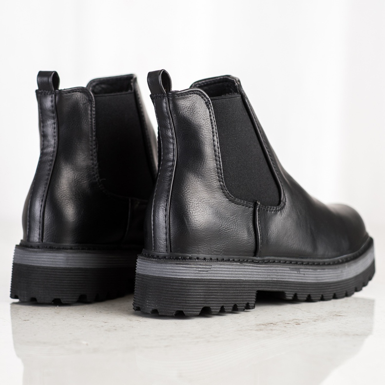 SHELOVET Bottes sur la plate-forme le noir 1