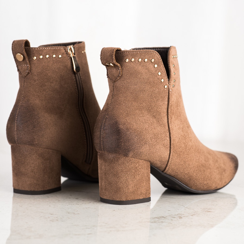 Bottes sur un poteau bas VINCEZA brun 1