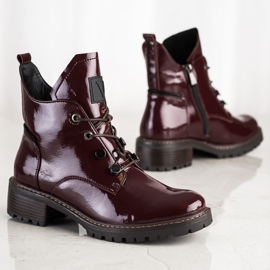 Bottes confortables VINCEZA bordeaux rouge 2