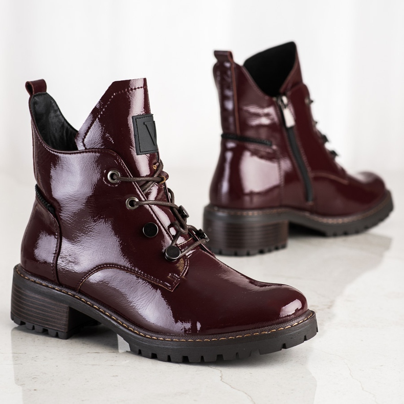 Bottes confortables VINCEZA bordeaux rouge 2 Bottes confortables VINCEZA bordeaux rouge 2