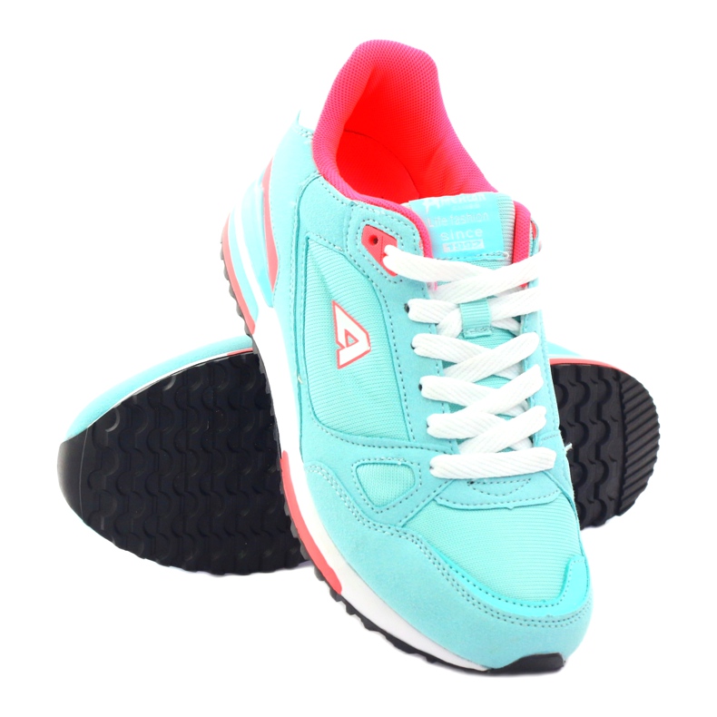 American Club ADI sports attaché américain 1637 menthe blanc vert multicolore rose 3