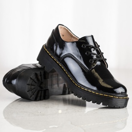 Filippo Chaussures en cuir à lacets noir 2
