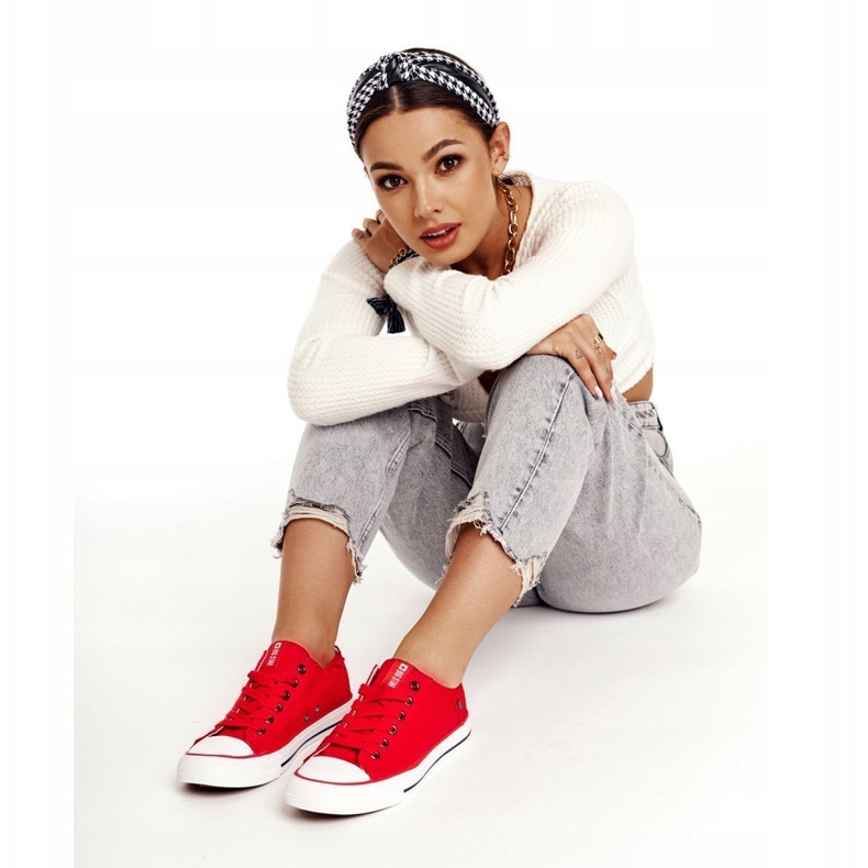 Baskets Basses Femme Big Star Rouge DD274339 3