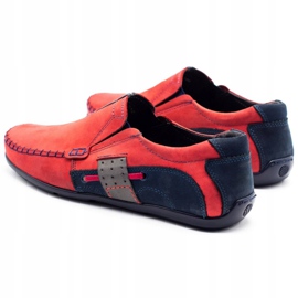 Olivier Mocassins homme 834 rouge bleu marine 5