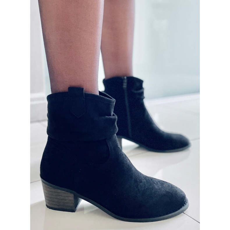 Bottines noires à talons Z1165 Noir le noir 2