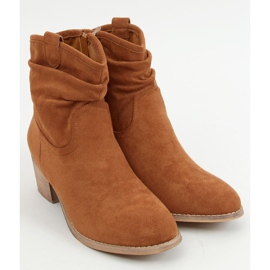 Bottines à talons camel Z1165 Camel brun 3