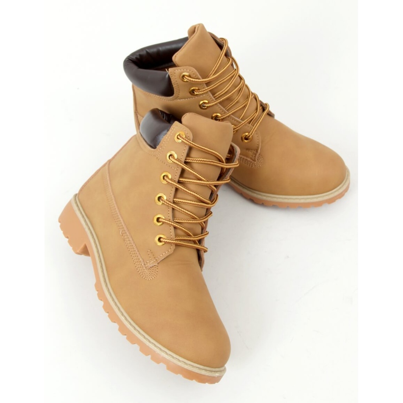 Boots bois camel F662 Camel brun 2