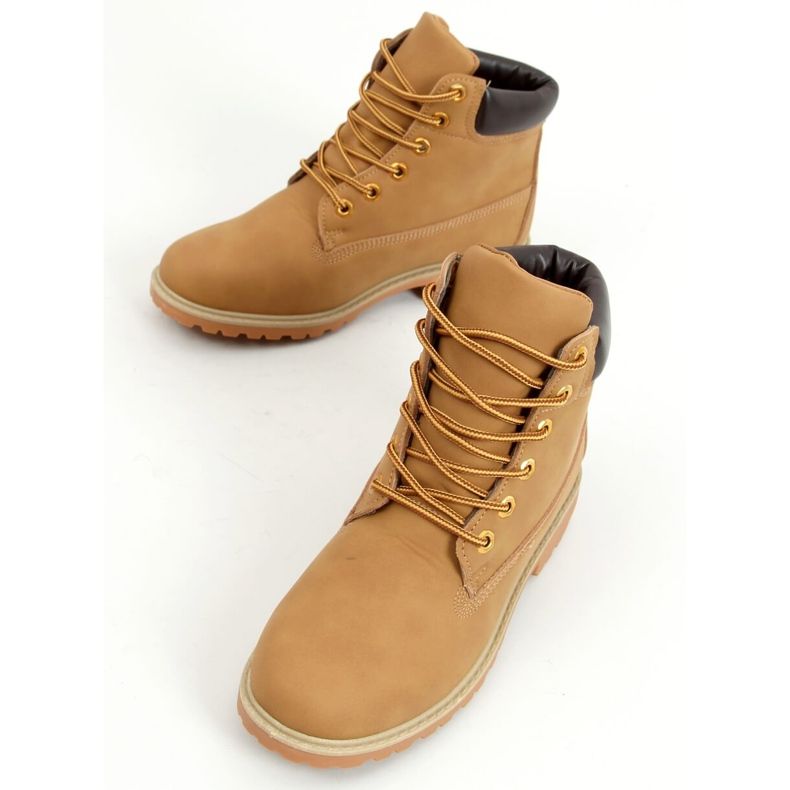 Boots bois camel F662 Camel brun 1