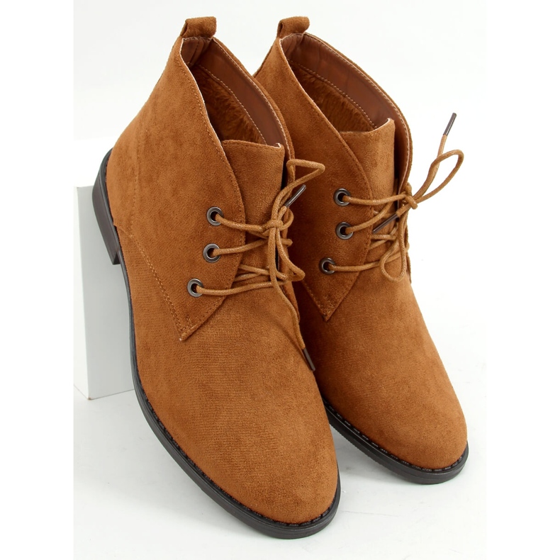 Chaussures à lacets camel 8321 Camel brun 1