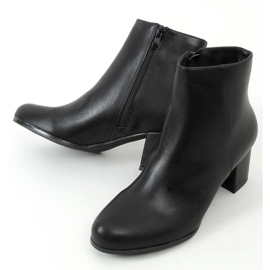 Bottines noires à talons MM6265-1 Noir 1