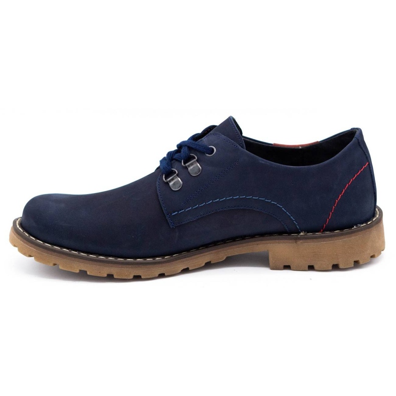 Olivier Chaussures homme bottines cuir 812MP bleu marine 1