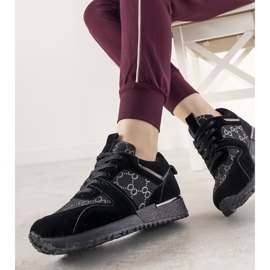 Baskets noires avec éléments métalliques Moves le noir 1