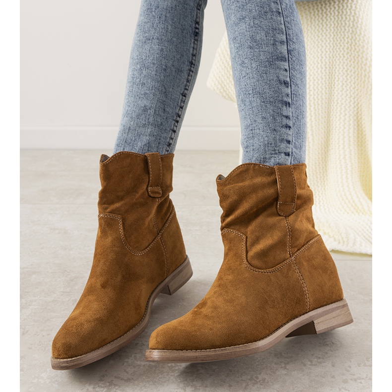 Boots femme Violetta camel brun 1