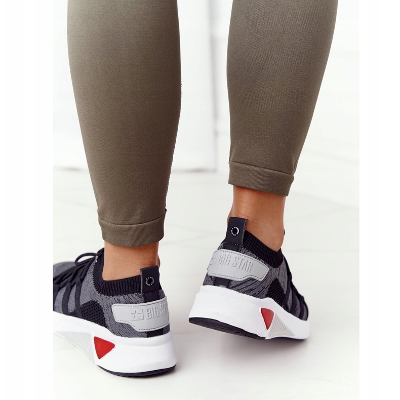 Chaussures de sport pour femmes mousse Big Star HH274532 Gris foncé 2 Chaussures de sport pour femmes mousse Big Star HH274532 Gris foncé 2