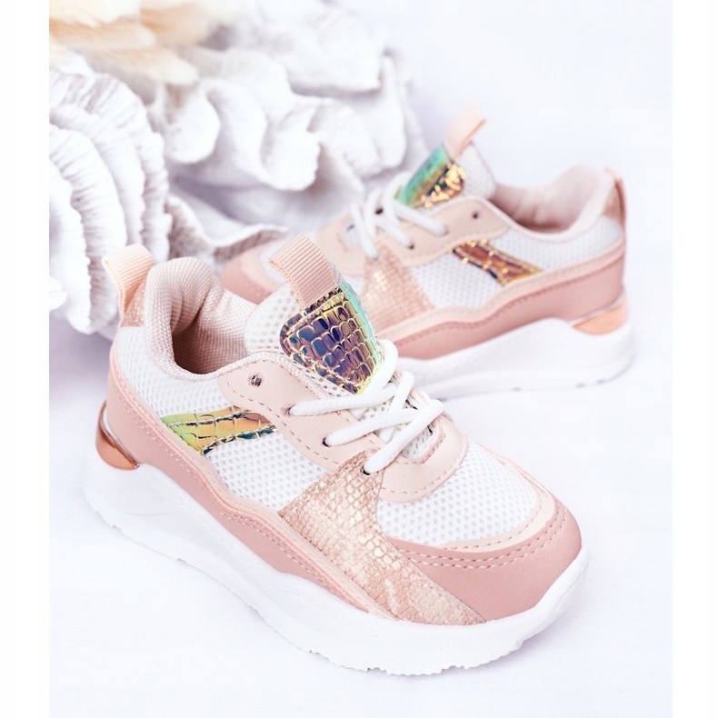 Chaussures de sport pour filles baskets roses 4