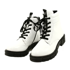 Bottes de femmes peintes Caprice 9-25252-27 122 Blanc 2