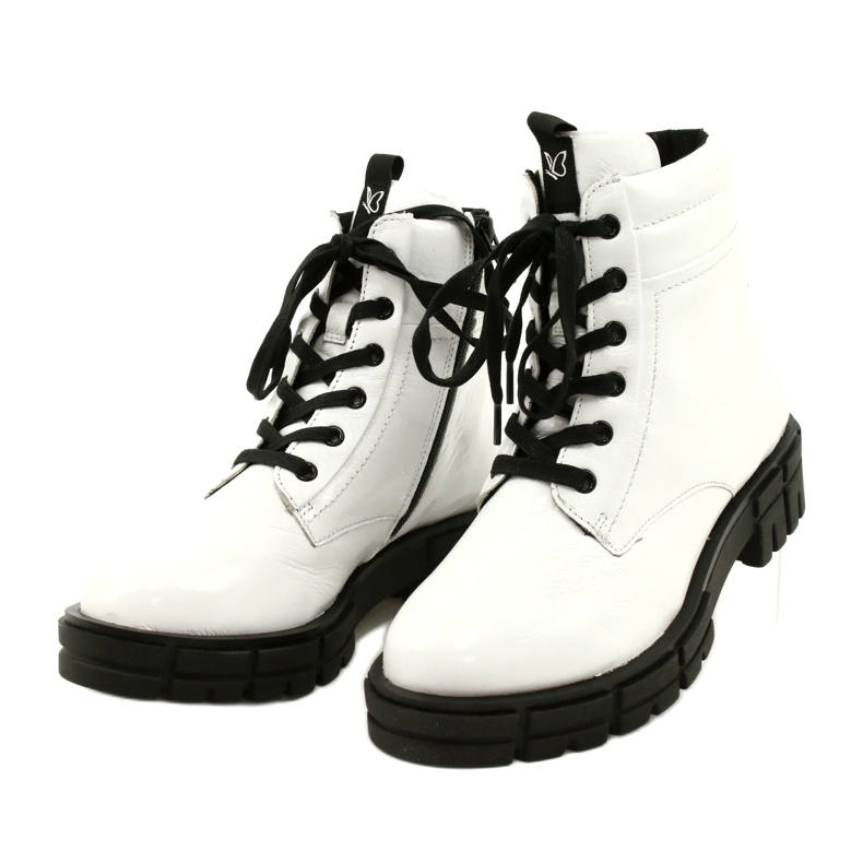 Bottes de femmes peintes Caprice 9-25252-27 122 Blanc 2