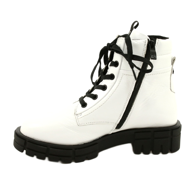 Bottes de femmes peintes Caprice 9-25252-27 122 Blanc blanche 1