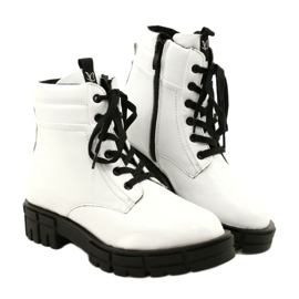 Bottes de femmes peintes Caprice 9-25252-27 122 Blanc 4