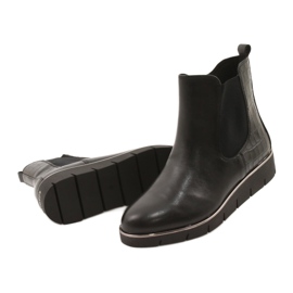 Caprice Bottines compensées Walking On Air system 25339 Noir le noir 3
