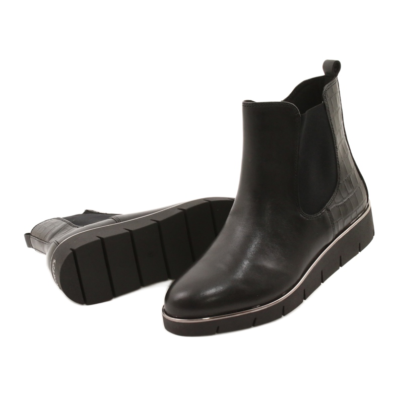 Caprice Bottines compensées Walking On Air system 25339 Noir 3