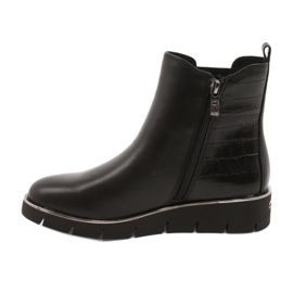 Caprice Bottines compensées Walking On Air system 25339 Noir 1