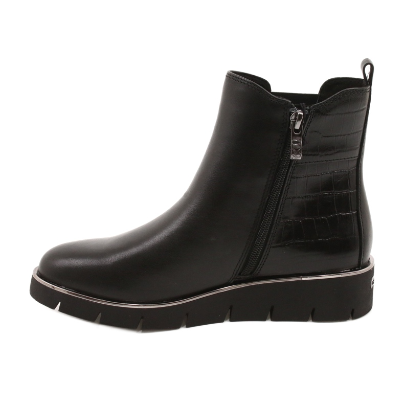 Caprice Bottines compensées Walking On Air system 25339 Noir 1