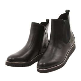 Caprice Bottines compensées Walking On Air system 25339 Noir 2