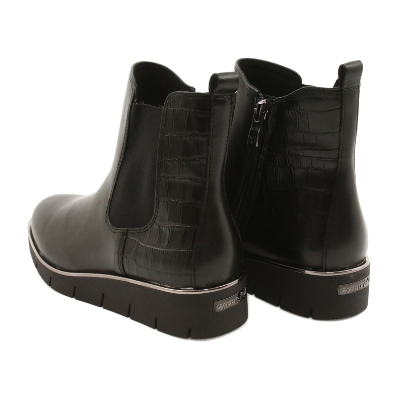 Caprice Bottines compensées Walking On Air system 25339 Noir 5